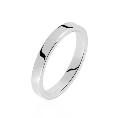 Alliance Gaia Ruban Plat Or Blanc Alliance Gaia Ruban Plat Or Blanc