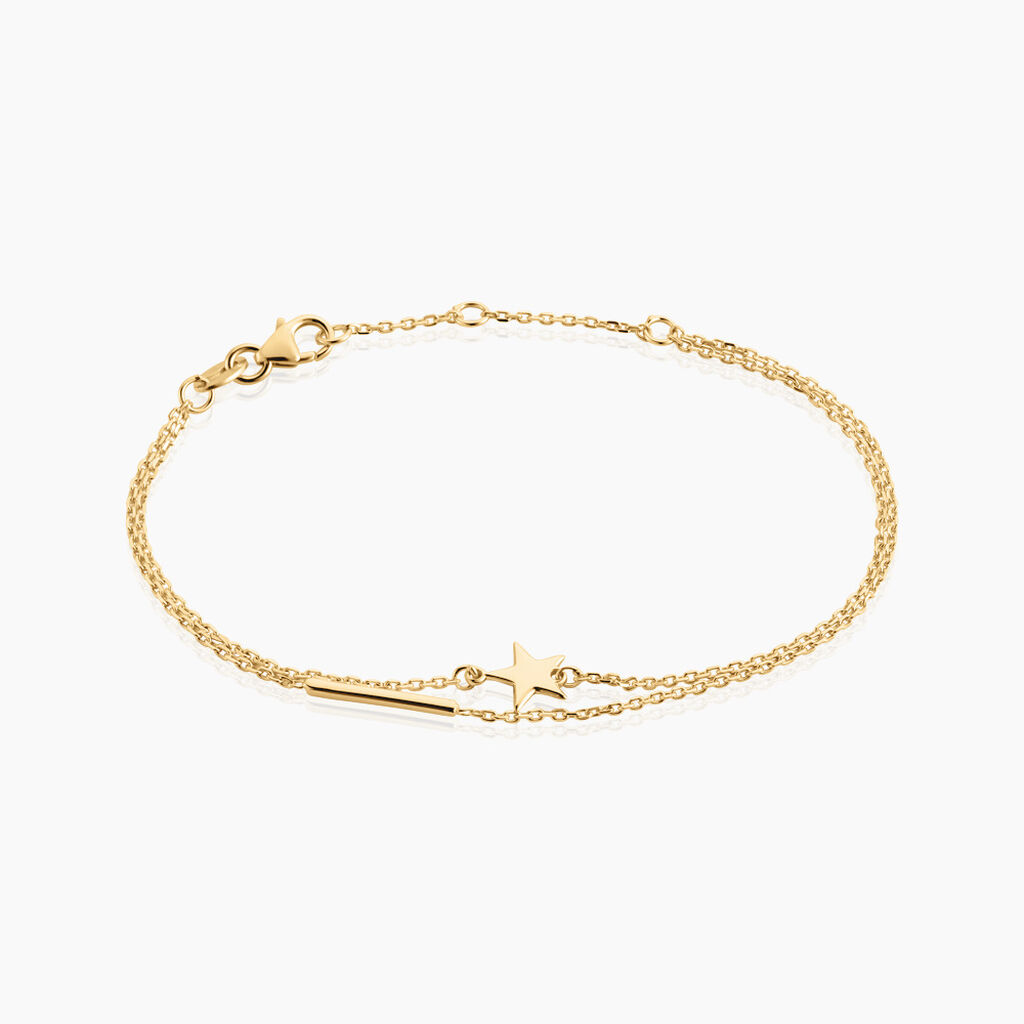 Bracelet Noema Plaqu&eacute; Or Jaune - Bracelets Femme | Histoire d&rsquo;Or