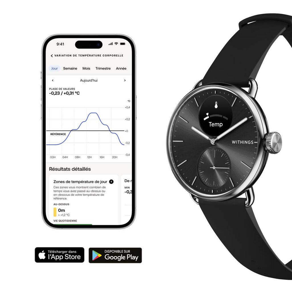 Montre Connectée Withings Scanwatch 2 - Montres connectées Femme | Histoire d’Or
