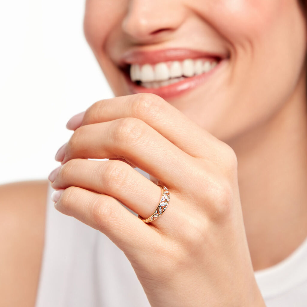 Bague Endre Or Jaune Diamant -  Femme | Histoire d&rsquo;Or