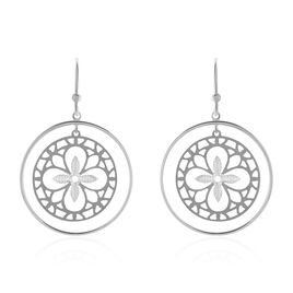 Boucles D'oreilles Puces Trefle Or Blanc - Boucles d'oreilles pendantes Femme | Histoire d’Or