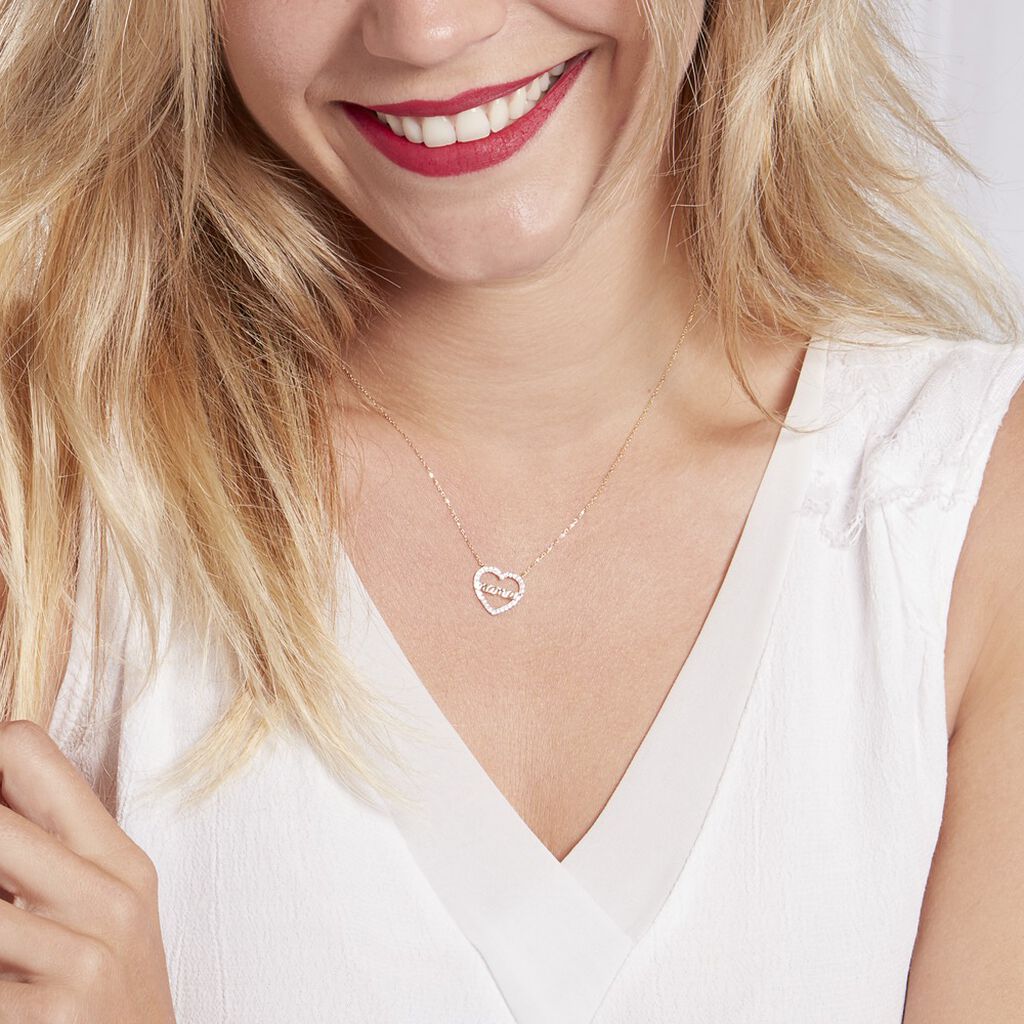 Collier Gyula Or Jaune Oxyde De Zirconium - Colliers Femme | Histoire d’Or