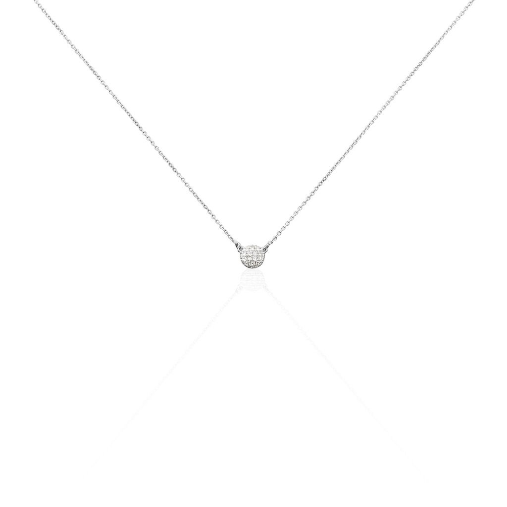 Collier Teani Or Blanc Diamant - Colliers Femme | Histoire d’Or