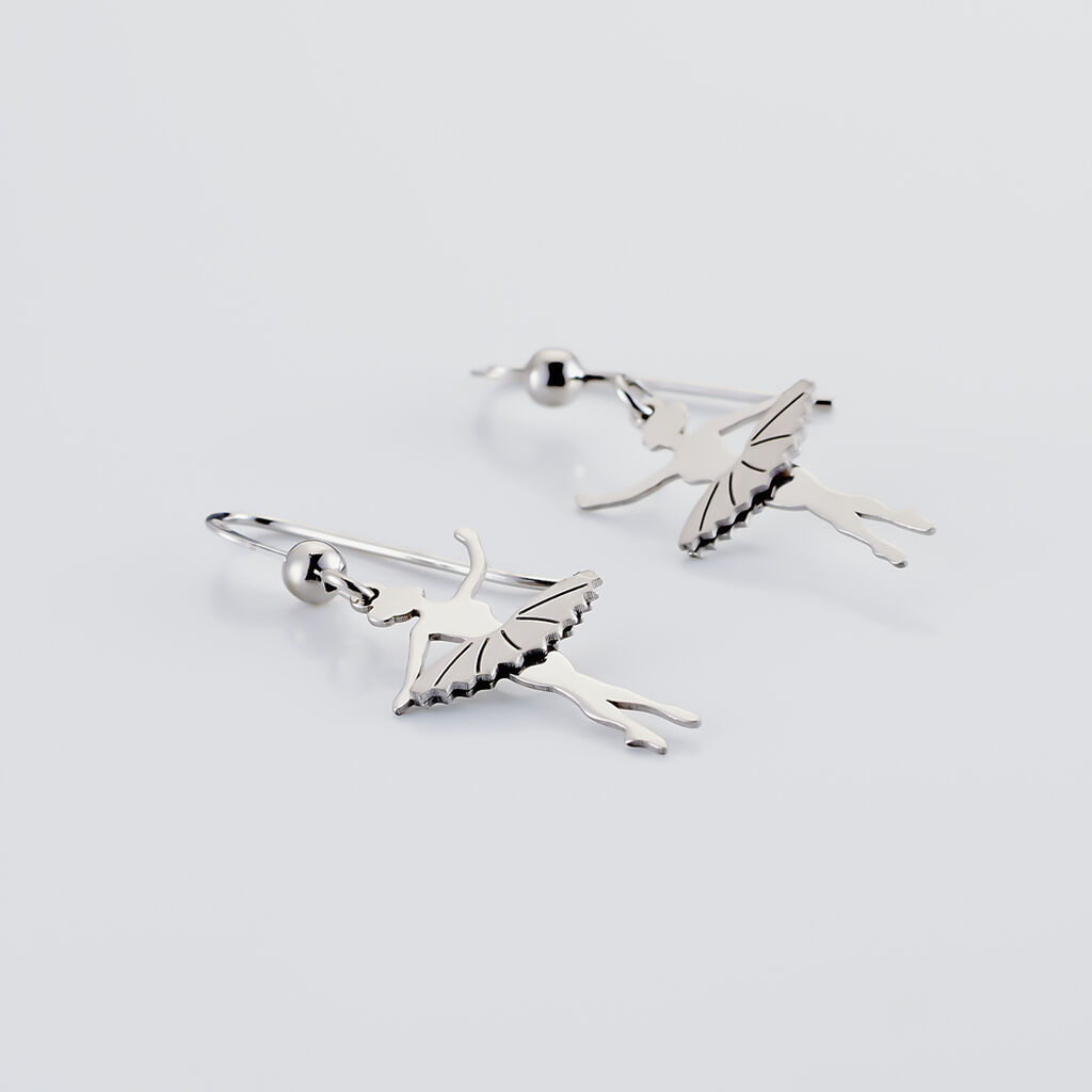 Boucles D'oreilles Pendantes Ritej Argent Blanc - Boucles d'oreilles fantaisie Femme | Histoire d’Or