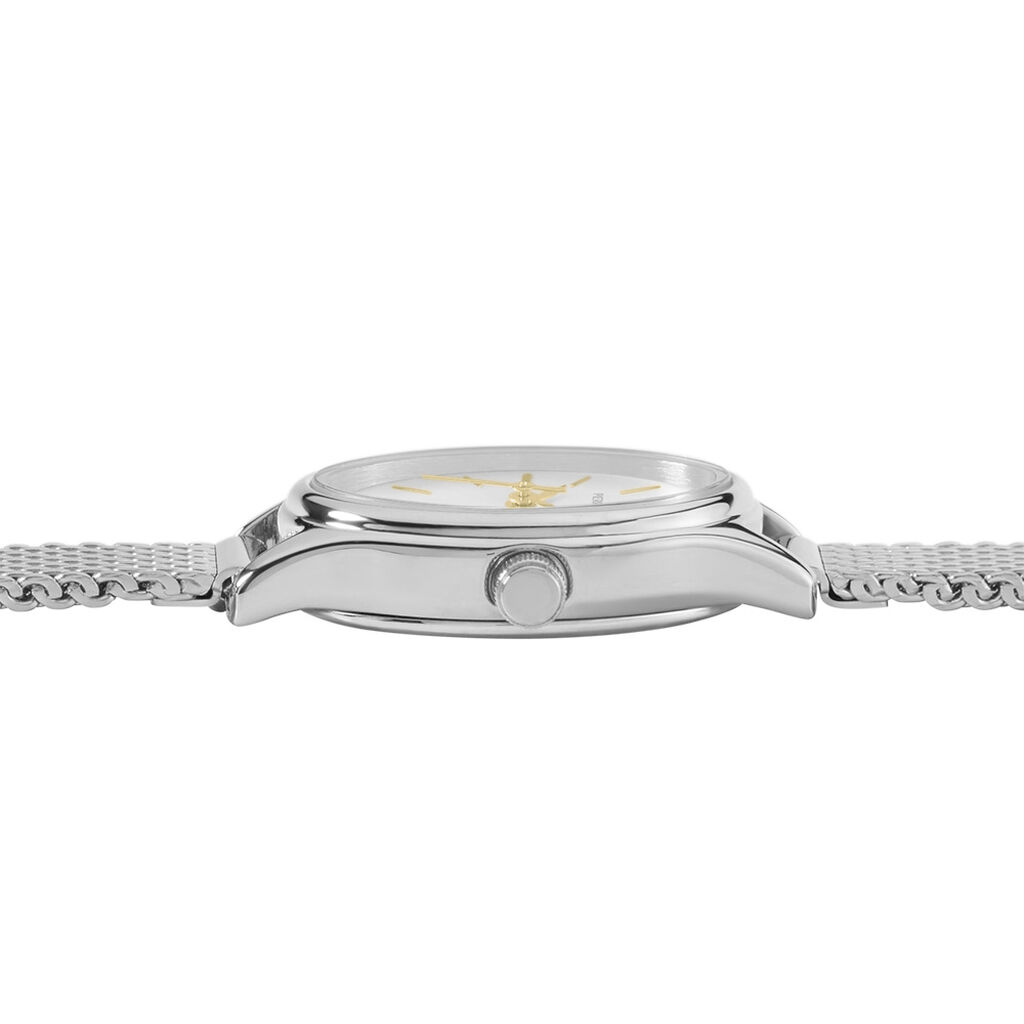 Montre Pierre Lannier Lannier Ovalia Argent&eacute; - F&ecirc;te des m&egrave;res Femme | Histoire d&rsquo;Or