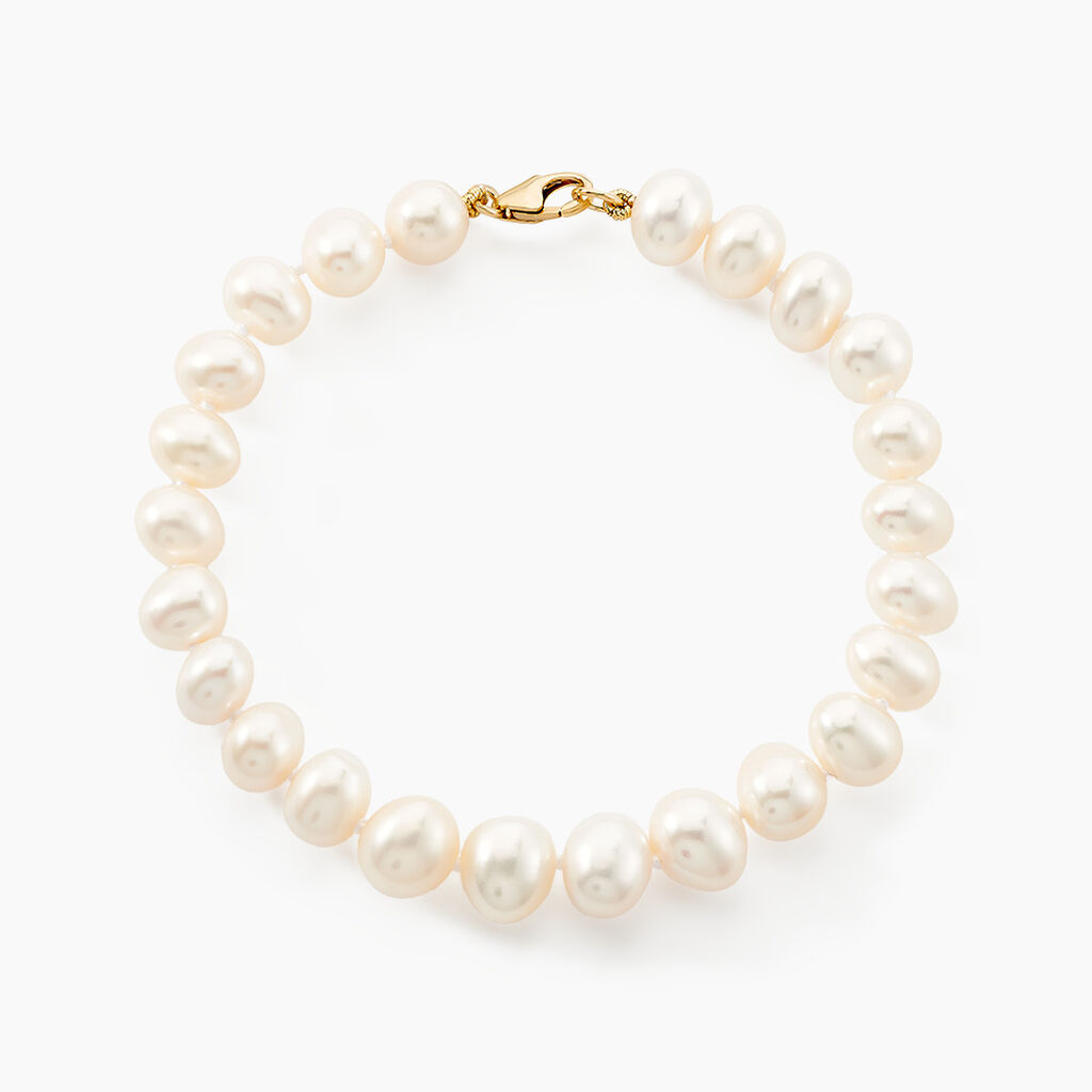 Bracelet Rose-martheae Or Jaune Perle De Culture D'akoya - Bracelets Femme | Histoire d’Or
