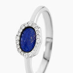 Bague Margot Argent Blanc Lapis Lazuli Oxyde De Zirconium -  Femme | Histoire d&rsquo;Or