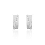 Cr&eacute;oles Timira Rondes Or Blanc Diamant - Boucles d'oreilles cr&eacute;oles Femme | Histoire d&rsquo;Or