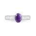 Bague Crista Or Blanc Amethyste Et Diamant - Bagues solitaires Femme | Histoire d’Or