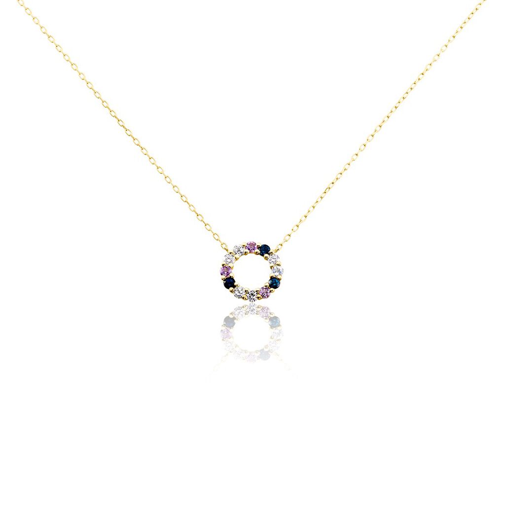 Collier Iris Or Jaune Topaze Améthyste - Colliers Femme | Histoire d’Or