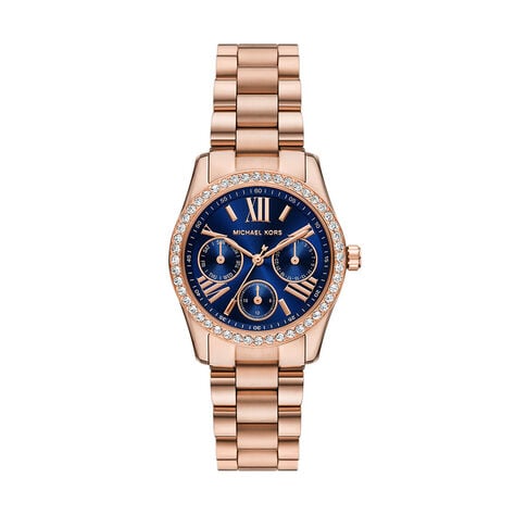 Montre Michael Kors Lexington Lux Bleu - Montres Femme | Histoire d’Or