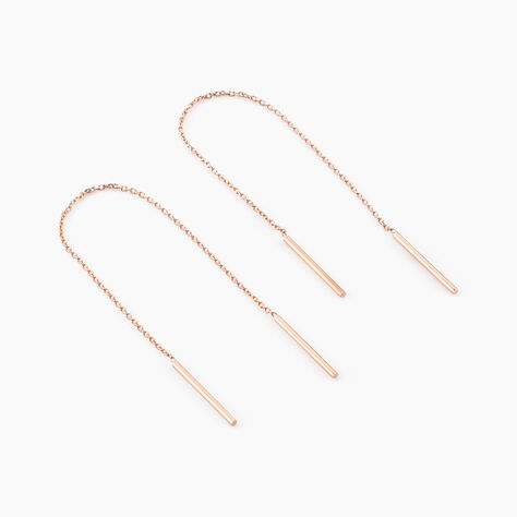 Boucles D'oreilles Pendantes Pink Or Rose - Boucles d'oreilles pendantes Femme | Histoire d’Or