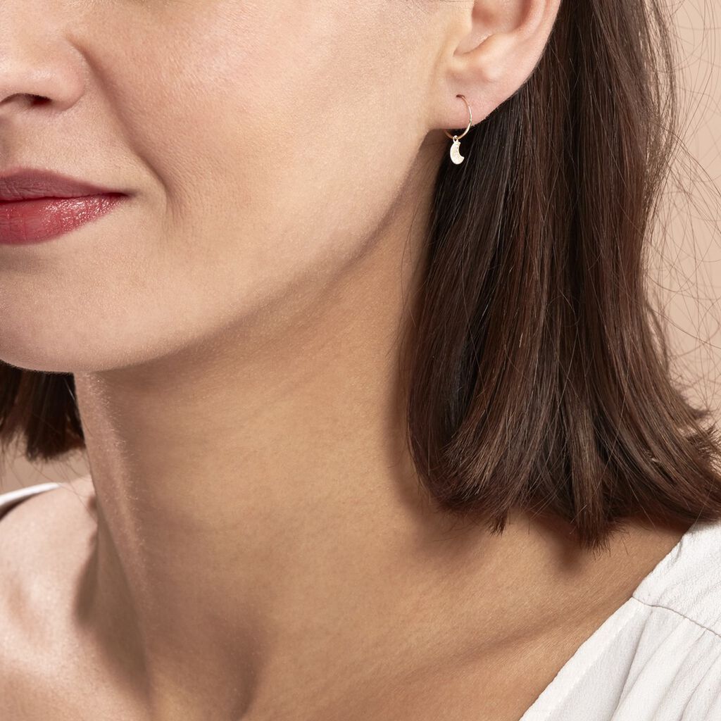 Créoles Belita Or Jaune - Boucles d'oreilles créoles Femme | Histoire d’Or