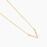 Collier Celene Or Jaune Oxyde De Zirconium - Colliers Femme | Histoire d&rsquo;Or