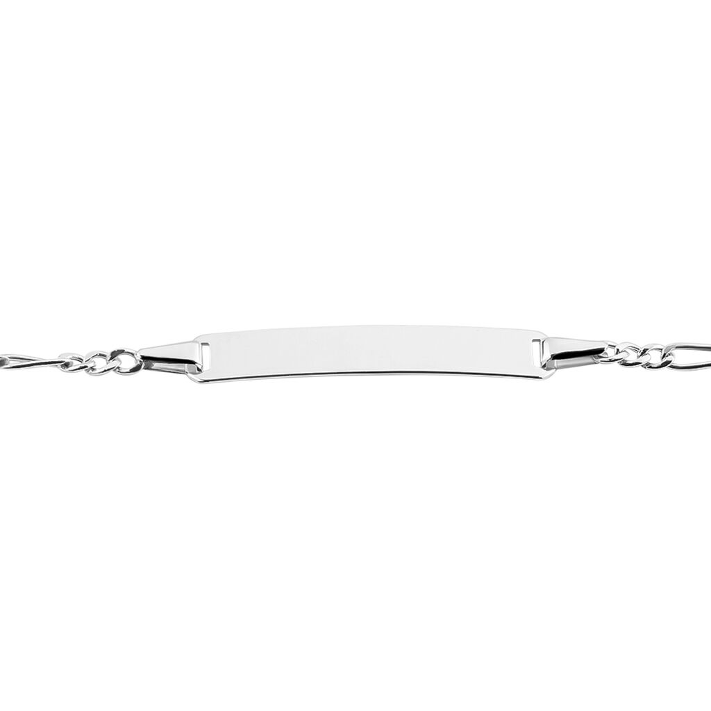 Bracelet Identité Bebe Bartolomee Or Blanc - Bracelets Communion Enfant | Histoire d’Or