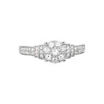 Bague Andreas Or Blanc Diamant - Bagues avec pierre Femme | Histoire d&rsquo;Or