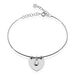Bracelet Jonc Ylla Argent Blanc Oxyde De Zirconium - Bracelets Coeur Femme | Histoire d’Or