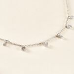 Collier Argent Blanc Deep In Love Oxyde De Zirconium - Colliers fantaisie Femme | Histoire d&rsquo;Or