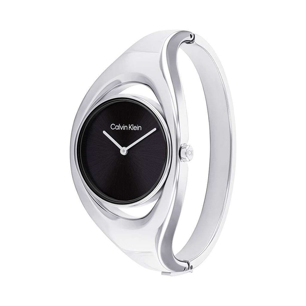 Montre Calvin Klein Elated Noir - Id&eacute;es cadeaux Femme | Histoire d&rsquo;Or