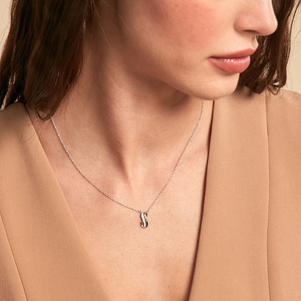 Collier Liraz Argent Blanc Oxyde De Zirconium - Colliers fantaisie Femme | Histoire d’Or