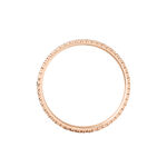 Alliance Multi Facettes Diamantee Demi Jonc Classique Or Bicolore - Alliances Unisex | Histoire d&rsquo;Or