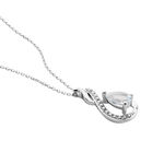 Collier Dai Or Blanc Topaze Oxyde - Colliers Femme | Histoire d&rsquo;Or