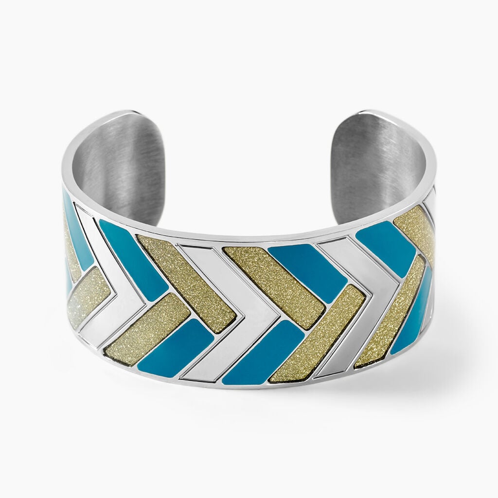 Bracelet Jonc Imagine Charlene Acier Blanc - Bracelets joncs Femme | Histoire d&rsquo;Or