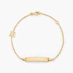 Bracelet Identit&eacute; Buster Or Jaune - Bracelets Communion Enfant | Histoire d&rsquo;Or