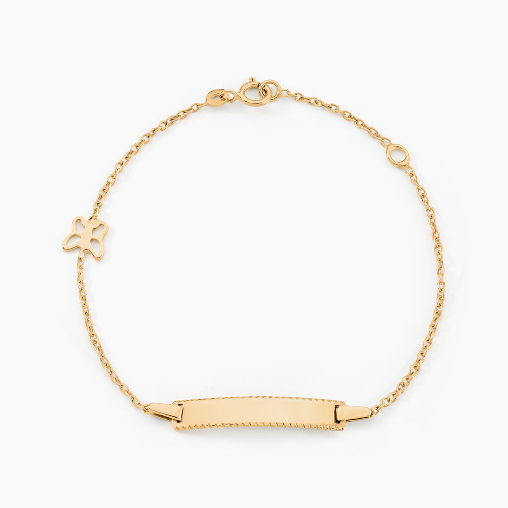 Bracelet Identitée Buster Or Jaune - Bracelets Communion Enfant | Histoire d’Or