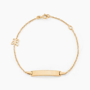 Bracelet Identitée Buster Or Jaune Bracelet Identitée Buster Or Jaune