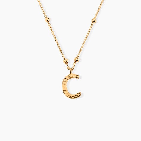 Collier Plaqu&eacute; Or Jaune Lettra - Anniversaire Femme | Histoire d&rsquo;Or