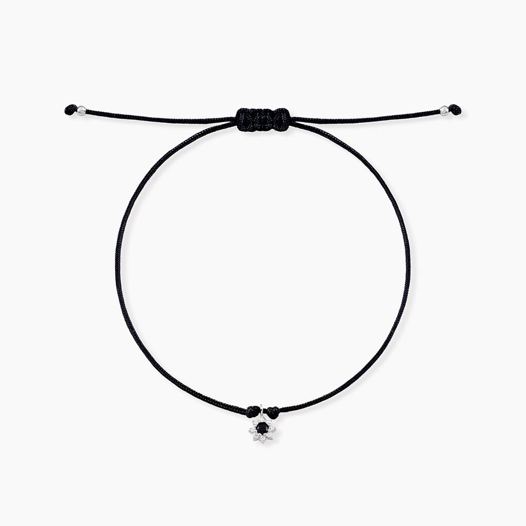 Bracelet Lyllie Argent Blanc Oxyde De Zirconium - Bracelets cordon Femme | Histoire d&rsquo;Or