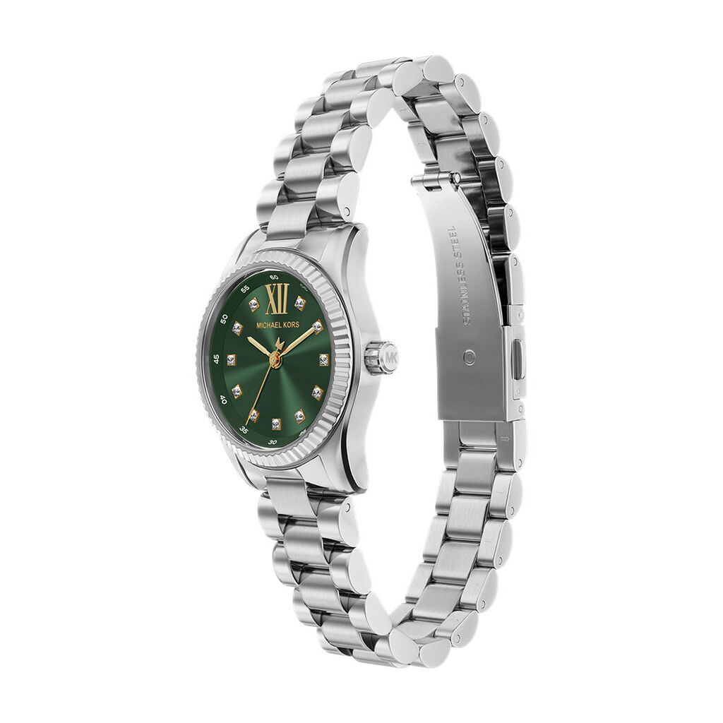 Montre Michael Kors Petite Lexington Vert - F&ecirc;te des m&egrave;res Femme | Histoire d&rsquo;Or