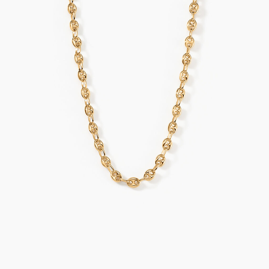 Collier Maille Dami Maille Grain De Cafe Or Jaune - Chaines Homme | Histoire d’Or