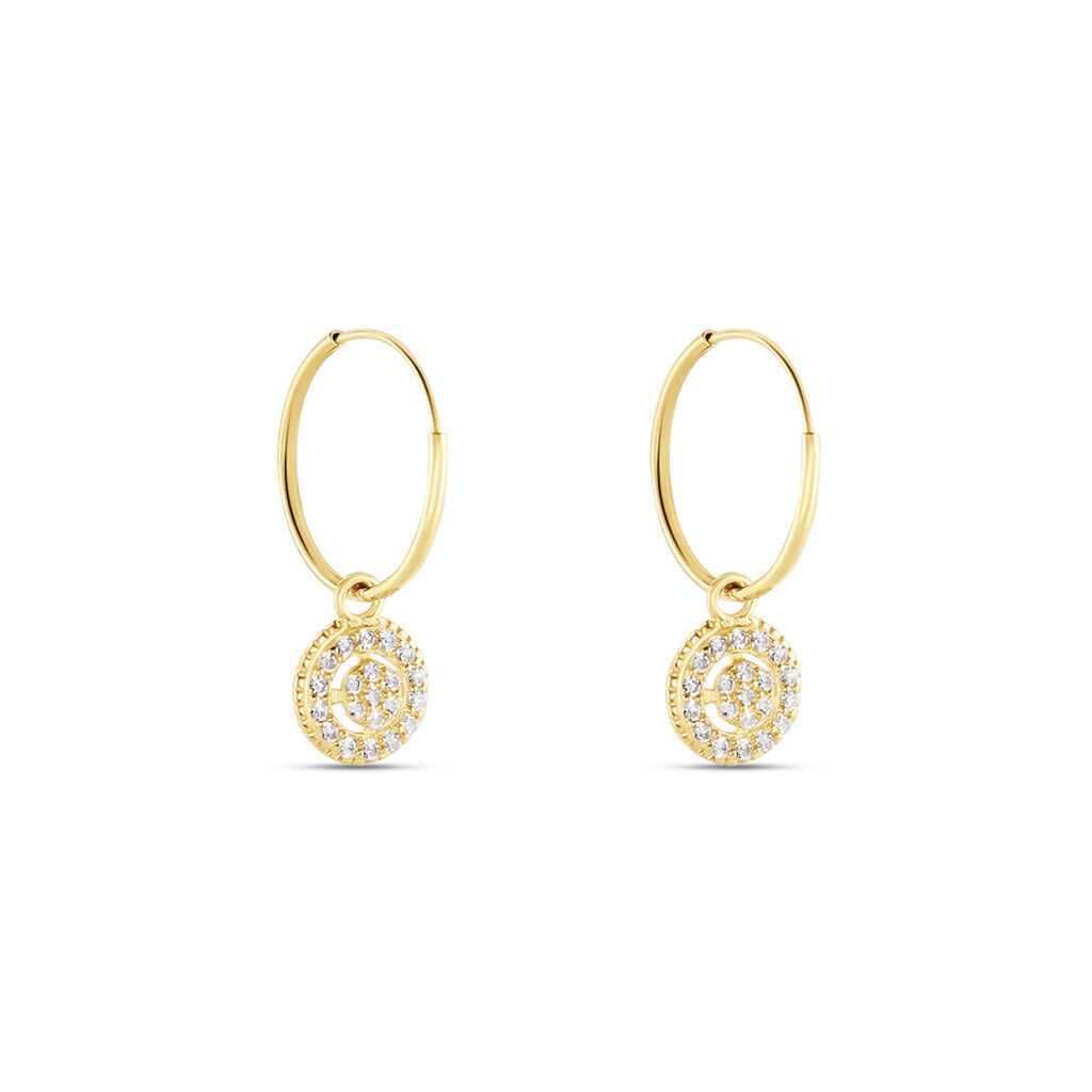 Cr&eacute;oles Lulu Or Jaune Oxyde - Boucles d'oreilles cr&eacute;oles Femme | Histoire d&rsquo;Or