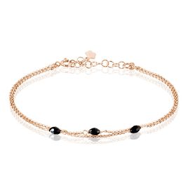 Bracelet Diamantine Argent Rose Pierre De Synthese - Bracelets fantaisie Femme | Histoire d’Or