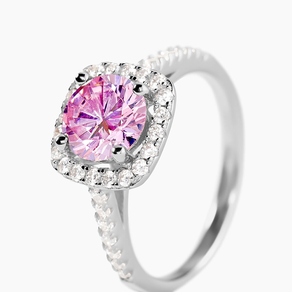 Bague Soa Argent Rose Oxyde De Zirconium - Nouveautés Femme | Histoire d’Or