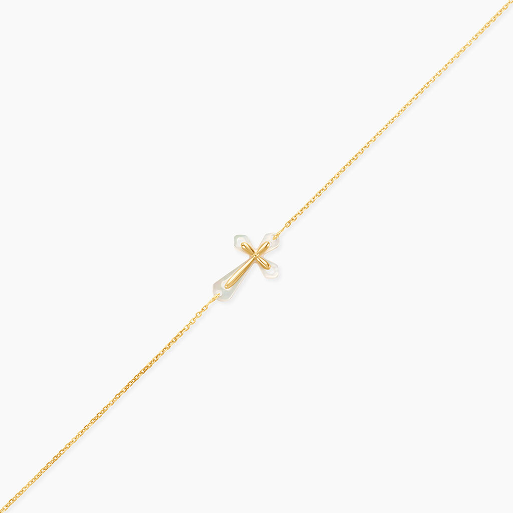 Bracelet Filep Or Jaune Nacre - Bracelets Communion Femme | Histoire d&rsquo;Or