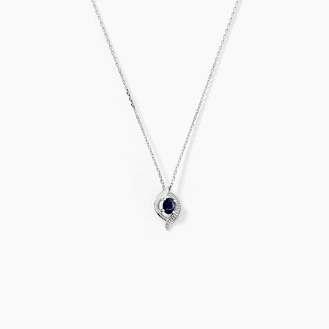 Collier Lydia Or Blanc Saphir - Colliers Femme | Histoire d’Or