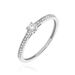 Bague Eliisa Or Blanc Diamant - Bagues solitaires Femme | Histoire d’Or