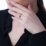 Bague Emeline Or Bicolore Citrine - Bagues solitaires Femme | Histoire d&rsquo;Or