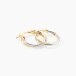 Cr&eacute;oles Tita Or Bicolore - Boucles d'oreilles cr&eacute;oles Femme | Histoire d&rsquo;Or