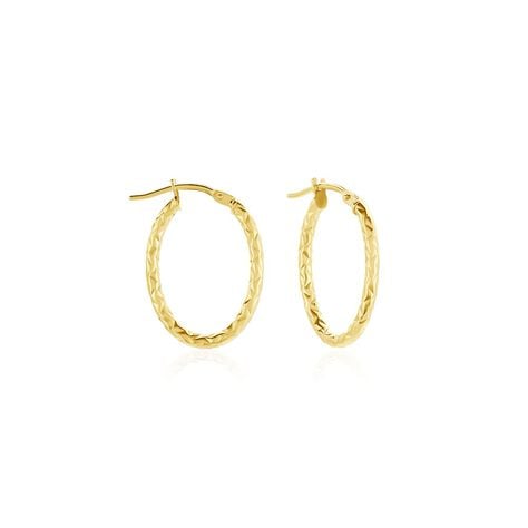 Cr&eacute;oles Carlyle Or Jaune - Boucles d'oreilles cr&eacute;oles Femme | Histoire d&rsquo;Or