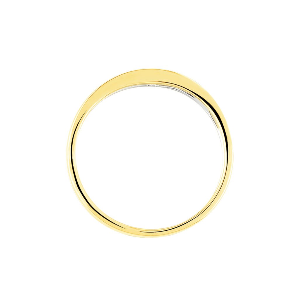 Bague Lola Or Bicolore Diamant - Bagues solitaires Femme | Histoire d&rsquo;Or