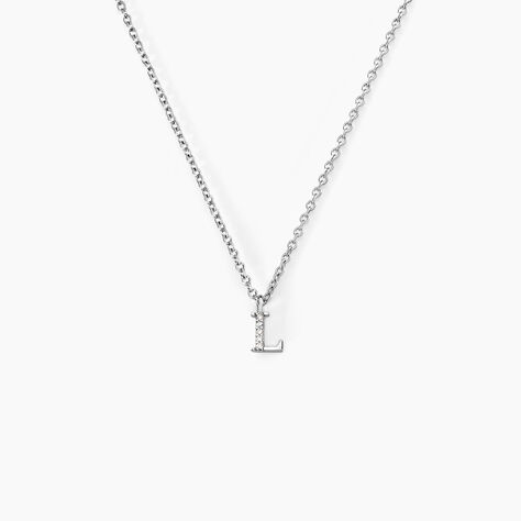 Collier Neruda Argent Blanc Oxyde De Zirconium - Colliers fantaisie Femme | Histoire d&rsquo;Or
