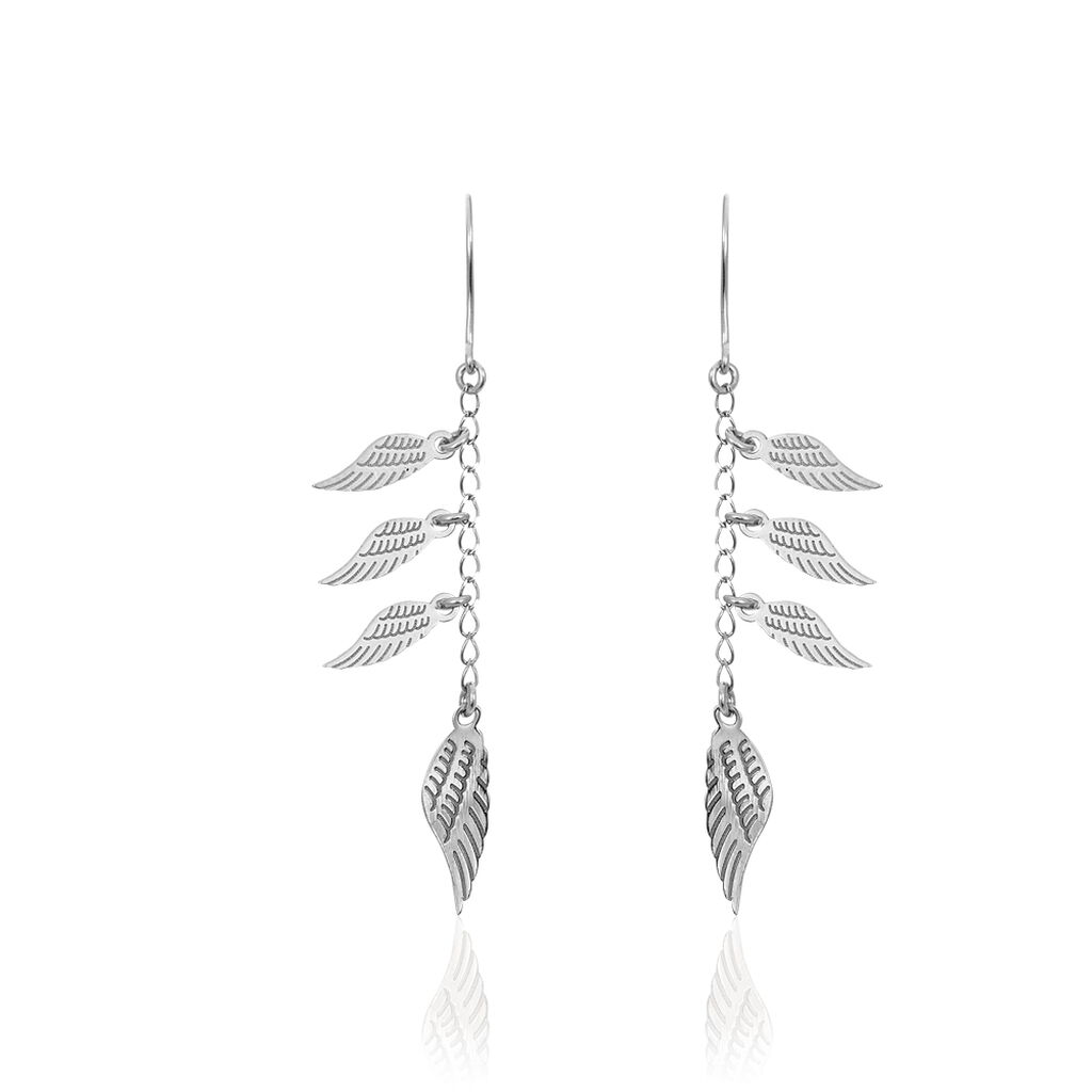 Boucles D'oreilles Pendantes Alli Argent Blanc - Boucles d'oreilles fantaisie Femme | Histoire d’Or
