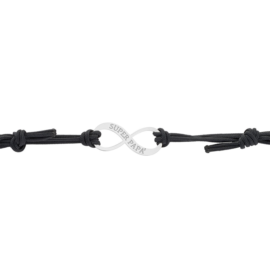 Bracelet Kwesi Argent Blanc - Bijoux Infini Homme | Histoire d’Or