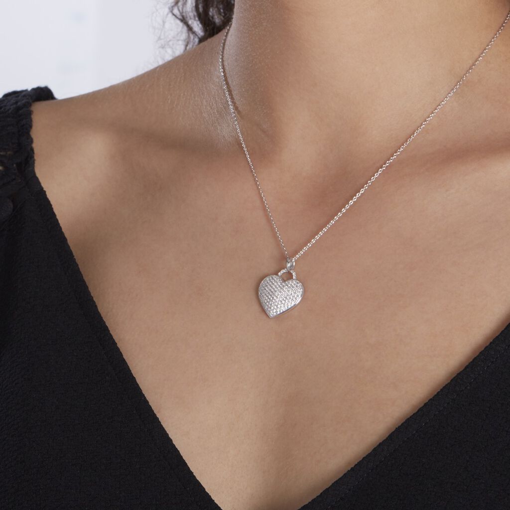 Collier Achilles Argent Blanc Oxyde De Zirconium - Colliers Femme | Histoire d’Or