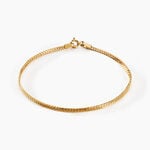 Bracelet Or Jaune Izel Maille Anglaise - Bracelets cha&icirc;ne Femme | Histoire d&rsquo;Or