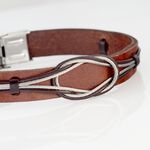 Bracelet Acier Blanc Neo - Bracelets Cuir Homme | Histoire d&rsquo;Or